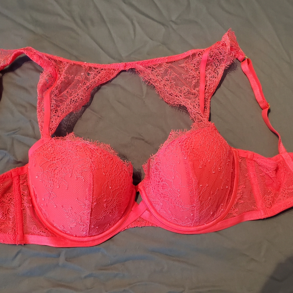 Bright Pink Victoria's Secret Very Sexy Bra 32DD